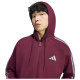 Adidas Ανδρική ζακέτα Essentials 3-Stripes Fleece Full-Zip Hoodie
